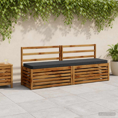 2-Piece Bench Cushions VUGHT 2 pcs 100% Polyester Anthracite