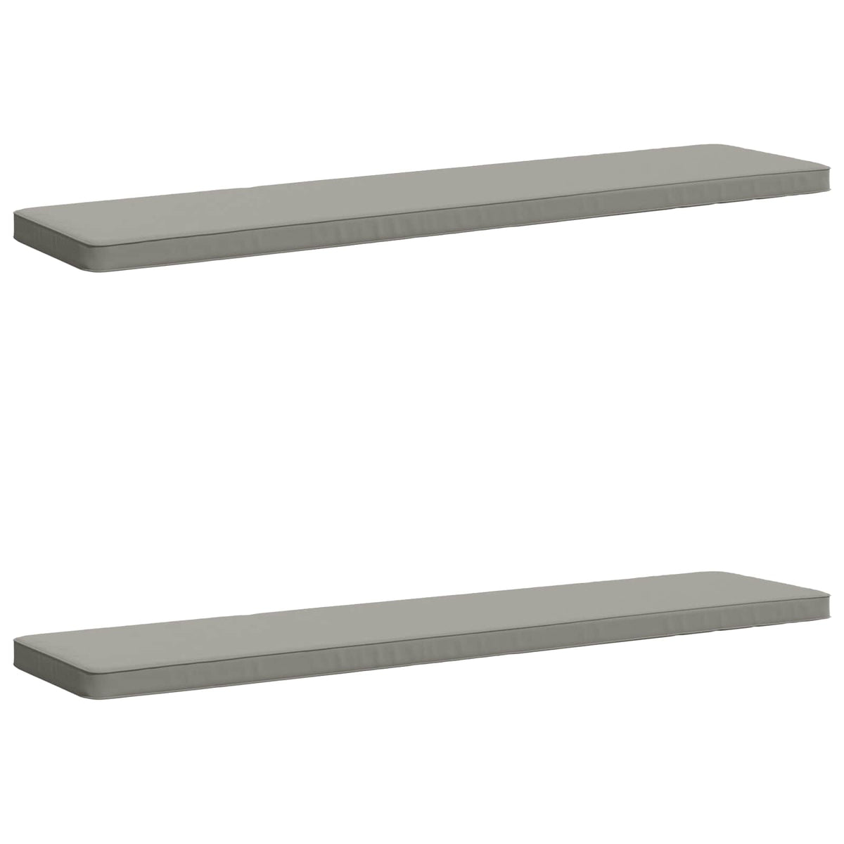 2-Piece Bench Cushions VUGHT 2 pcs 100% Polyester Grey