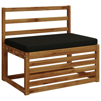 1-Piece Bench Cushion VUGHT 100% Polyester Black 60 x 50 x 5 cm