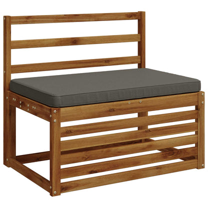 1-Piece Bench Cushion VUGHT 100% Polyester Grey 60 x 50 x 5 cm