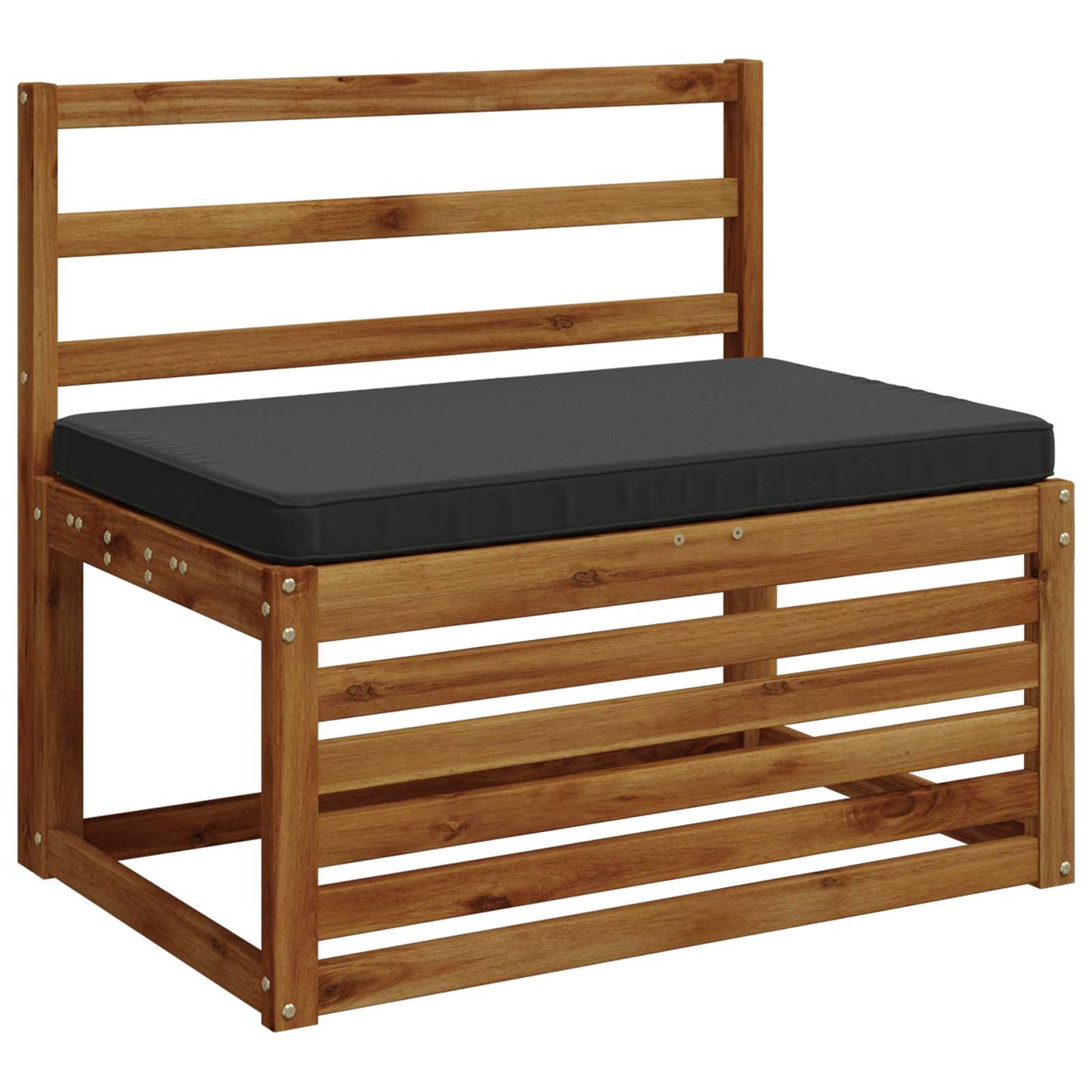 1-Piece Bench Cushion VUGHT 100% Polyester Anthracite