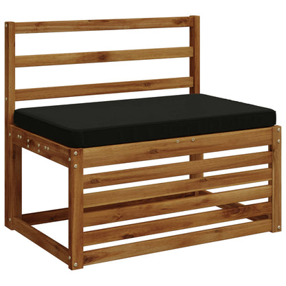 1-Piece Bench Cushion VUGHT 100% Polyester Black 60 x 50 x 5 cm