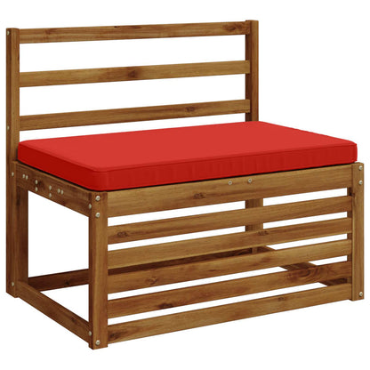 1-Piece Bench Cushion VUGHT 100% Polyester Red 60 x 50 x 5 cm