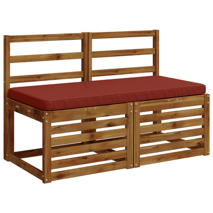 1-Piece Bench Cushion VUGHT 100% Polyester Red 100 x 50 x 5 cm