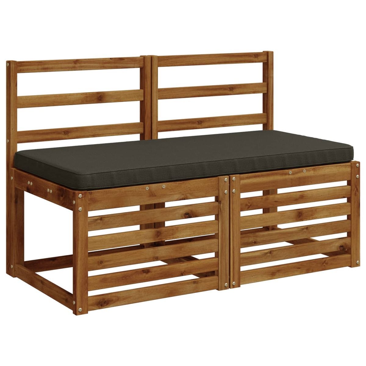 1-Piece Bench Cushion VUGHT 100% Polyester Anthracite