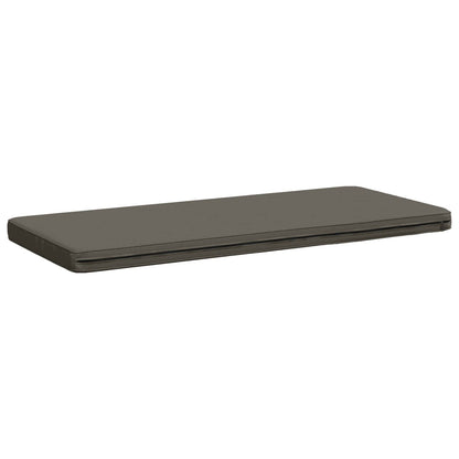 1-Piece Bench Cushion VUGHT 100% Polyester Grey 100 x 50 x 5 cm