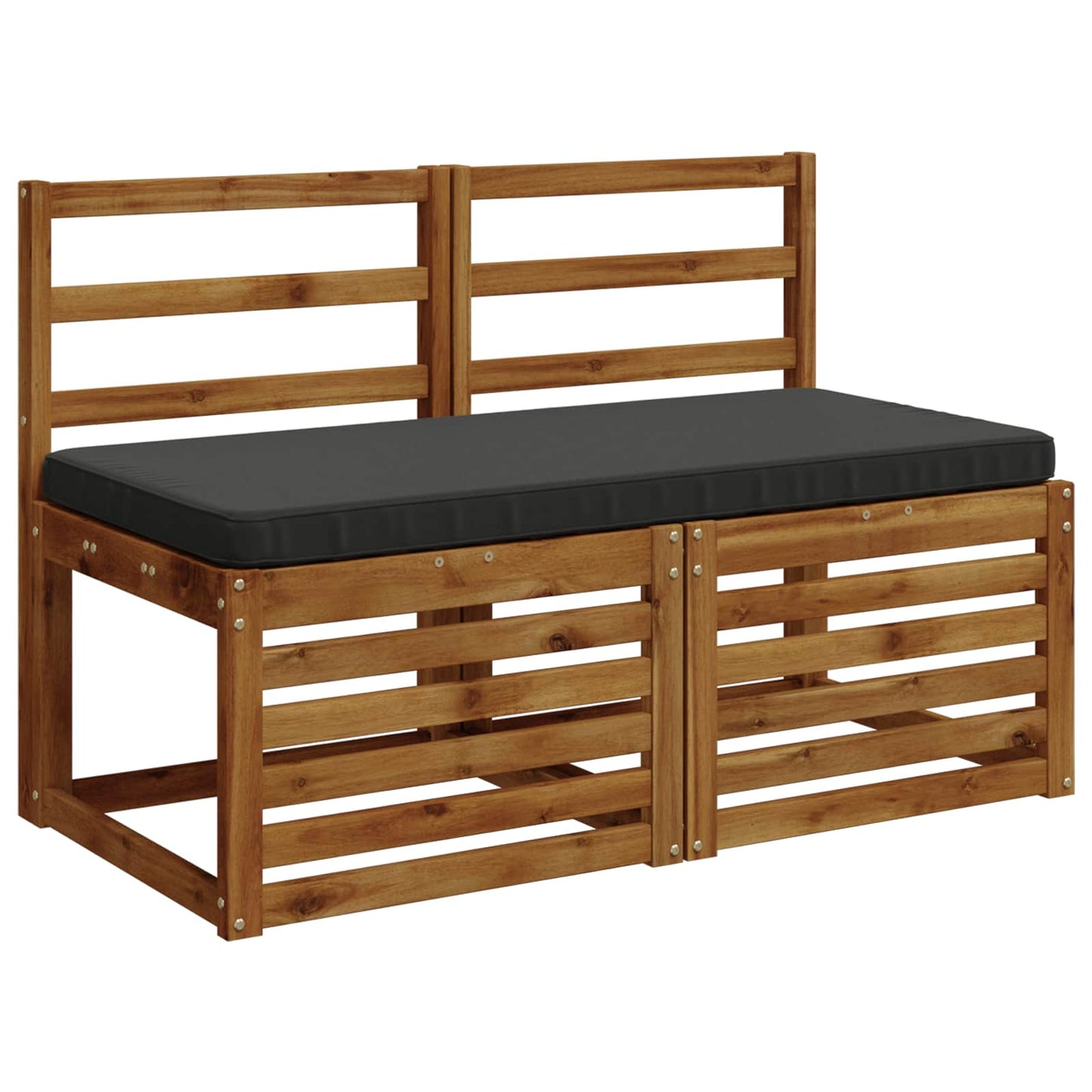 1-Piece Bench Cushion VUGHT 100% Polyester Anthracite