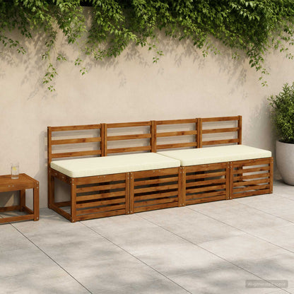 1-Piece Bench Cushion VUGHT 100% Polyester Cream