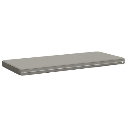 1-Piece Bench Cushion VUGHT 100% Polyester Grey 100 x 50 x 5 cm