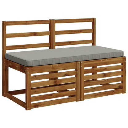 1-Piece Bench Cushion VUGHT 100% Polyester Grey 100 x 50 x 5 cm