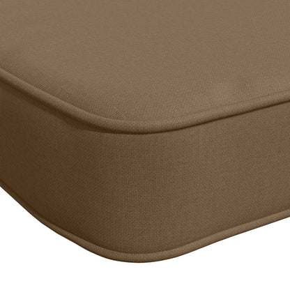 2-Piece Bench Cushions VUGHT 2 pcs 100% Polyester Taupe