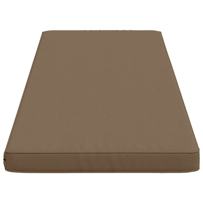 2-Piece Bench Cushions VUGHT 2 pcs 100% Polyester Taupe