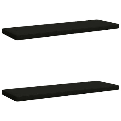 2-Piece Bench Cushions VUGHT 2 pcs 100% Polyester Black