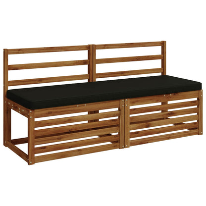 2-Piece Bench Cushions VUGHT 2 pcs 100% Polyester Black