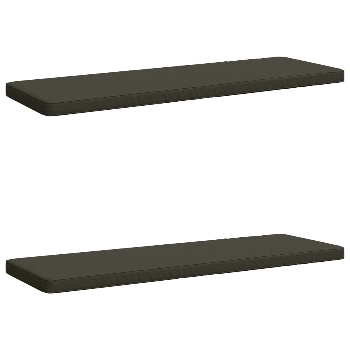 2-Piece Bench Cushions VUGHT 2 pcs 100% Polyester Anthracite