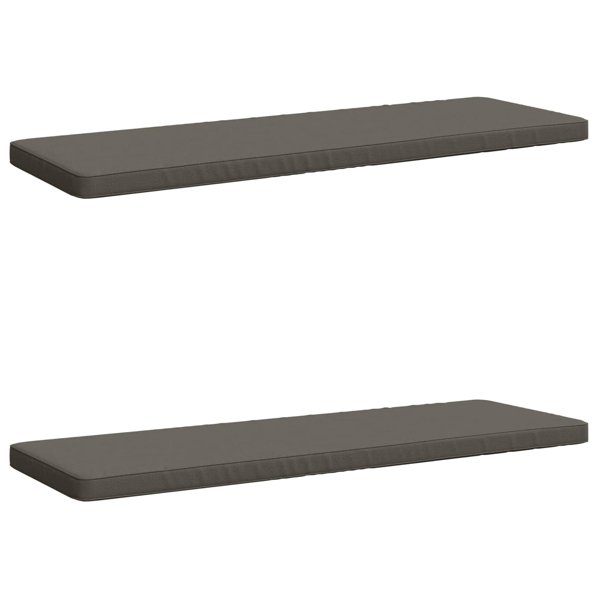 2-Piece Bench Cushions VUGHT 2 pcs 100% Polyester Grey