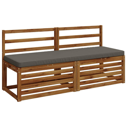 2-Piece Bench Cushions VUGHT 2 pcs 100% Polyester Grey