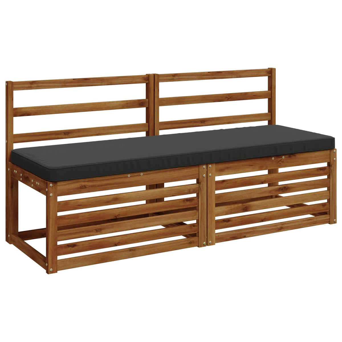 1-Piece Bench Cushion VUGHT 100% Polyester Anthracite
