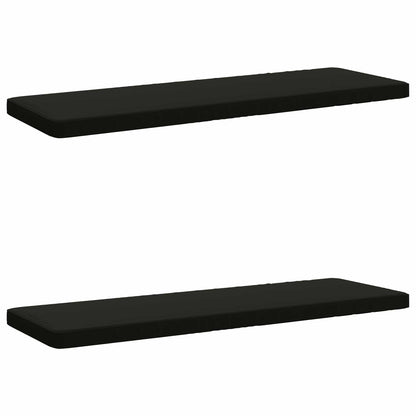 2-Piece Bench Cushions VUGHT 2 pcs 100% Polyester Black