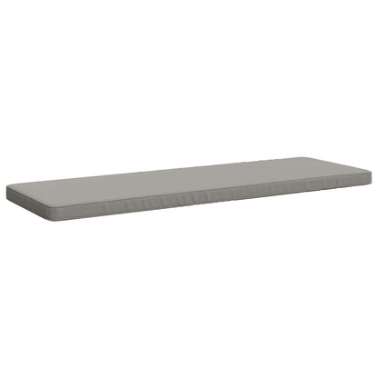 1-Piece Bench Cushion VUGHT 100% Polyester Grey 150 x 50 x 5 cm