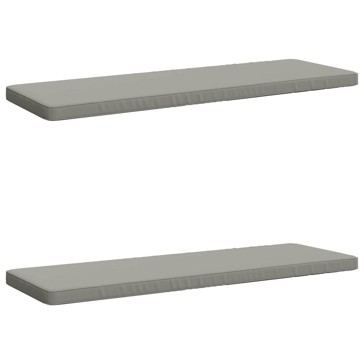 2-Piece Bench Cushions VUGHT 2 pcs 100% Polyester Grey