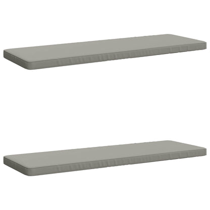 2-Piece Bench Cushions VUGHT 2 pcs 100% Polyester Grey