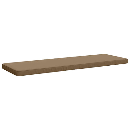 2-Piece Bench Cushions VUGHT 2 pcs 100% Polyester Taupe