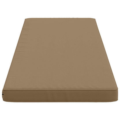 2-Piece Bench Cushions VUGHT 2 pcs 100% Polyester Taupe