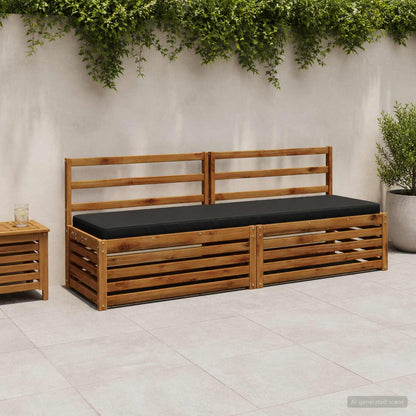 1-Piece Bench Cushion VUGHT 100% Polyester Black