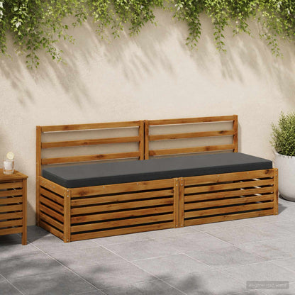2-Piece Bench Cushions VUGHT 2 pcs 100% Polyester Anthracite