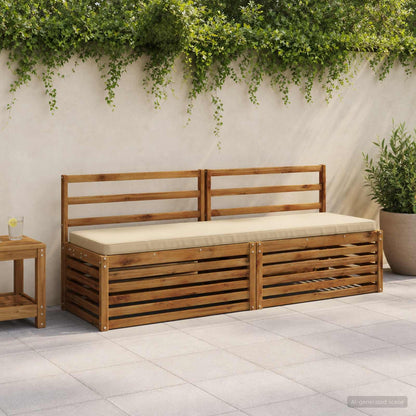 1-Piece Bench Cushion VUGHT 100% Polyester Beige