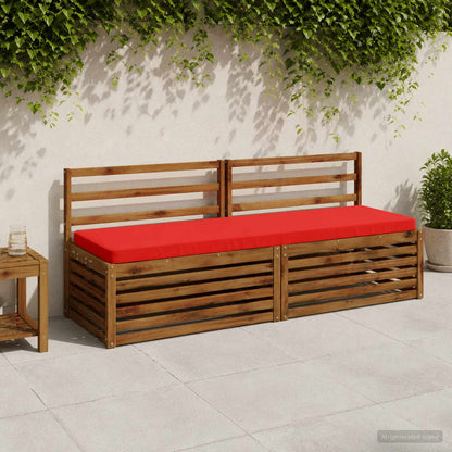 2-Piece Bench Cushions VUGHT 2 pcs 100% Polyester Red