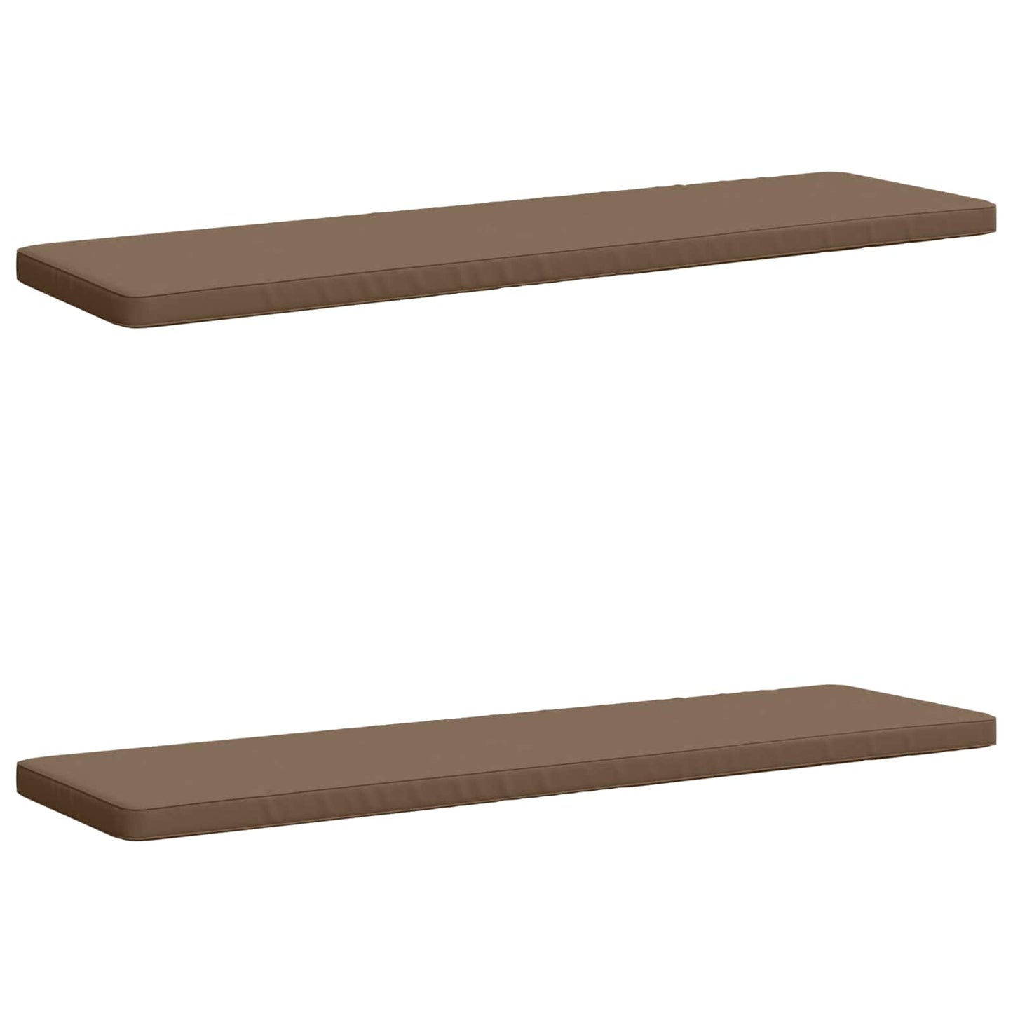 2-Piece Bench Cushions VUGHT 2 pcs 100% Polyester Taupe