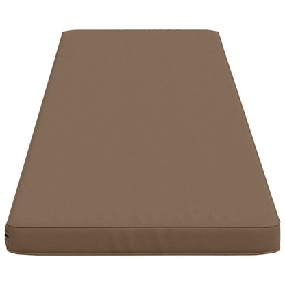 2-Piece Bench Cushions VUGHT 2 pcs 100% Polyester Taupe