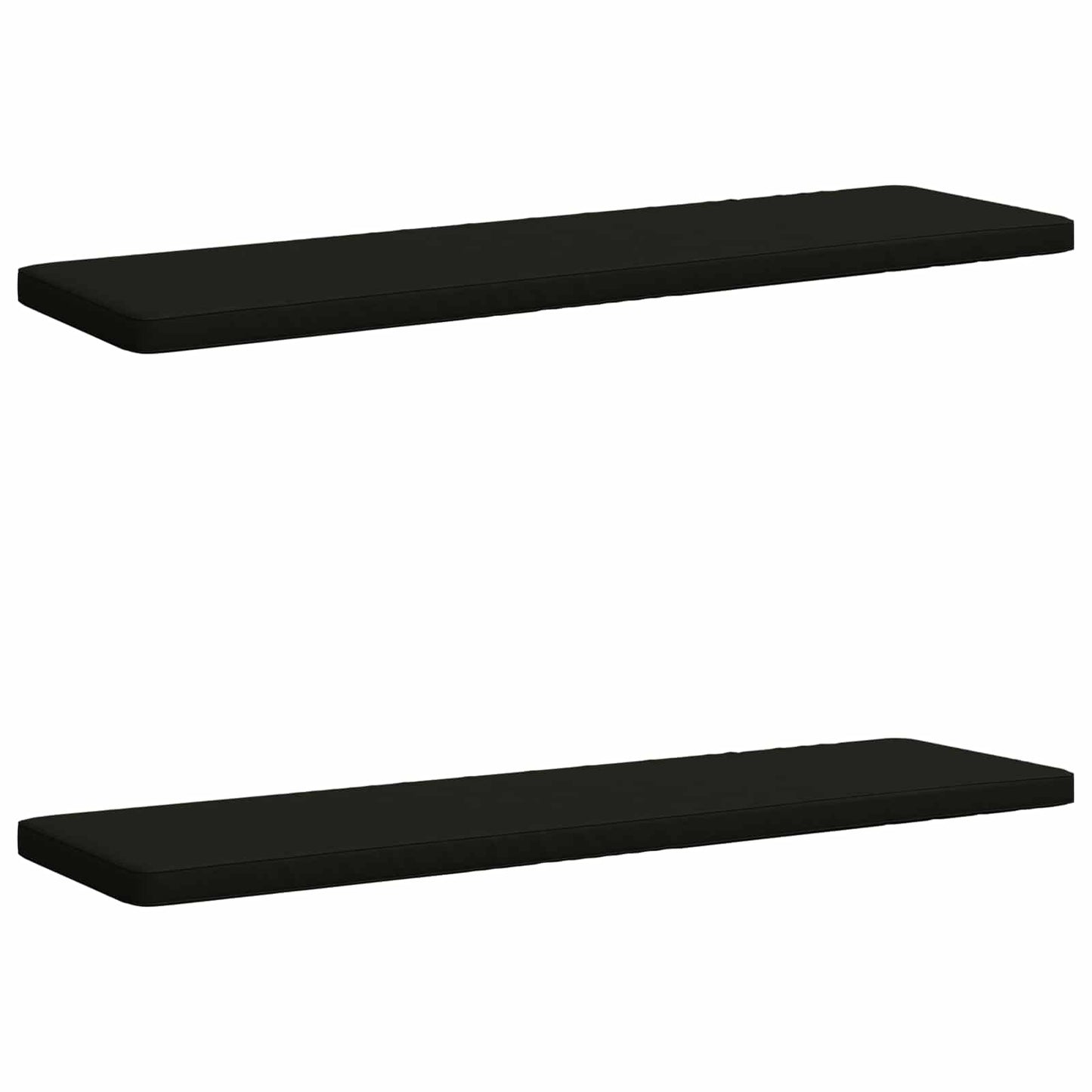 2-Piece Bench Cushions VUGHT 2 pcs 100% Polyester Black