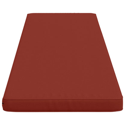 1-Piece Bench Cushion VUGHT 100% Polyester Red 200 x 50 x 5 cm