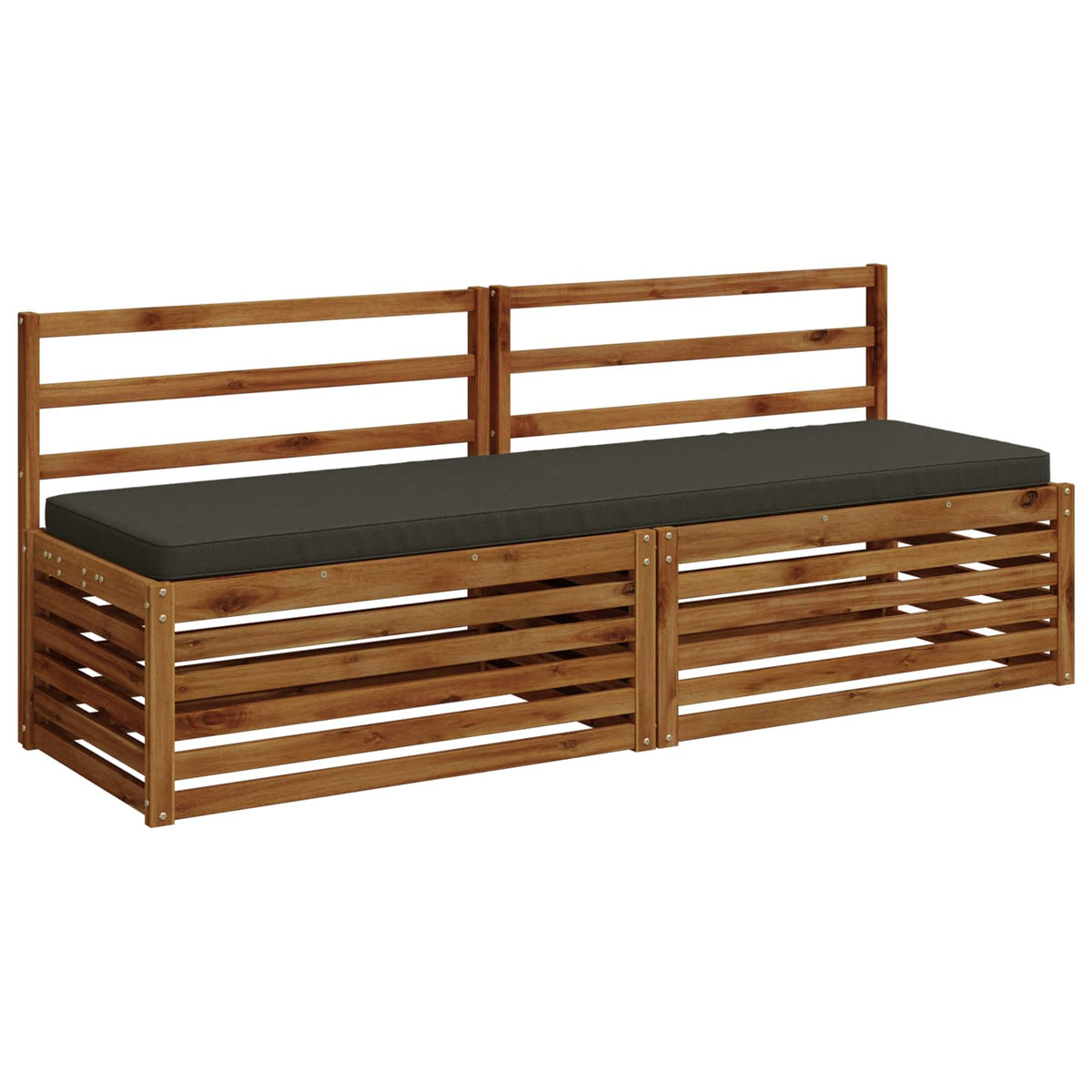 1-Piece Bench Cushion VUGHT 100% Polyester Anthracite