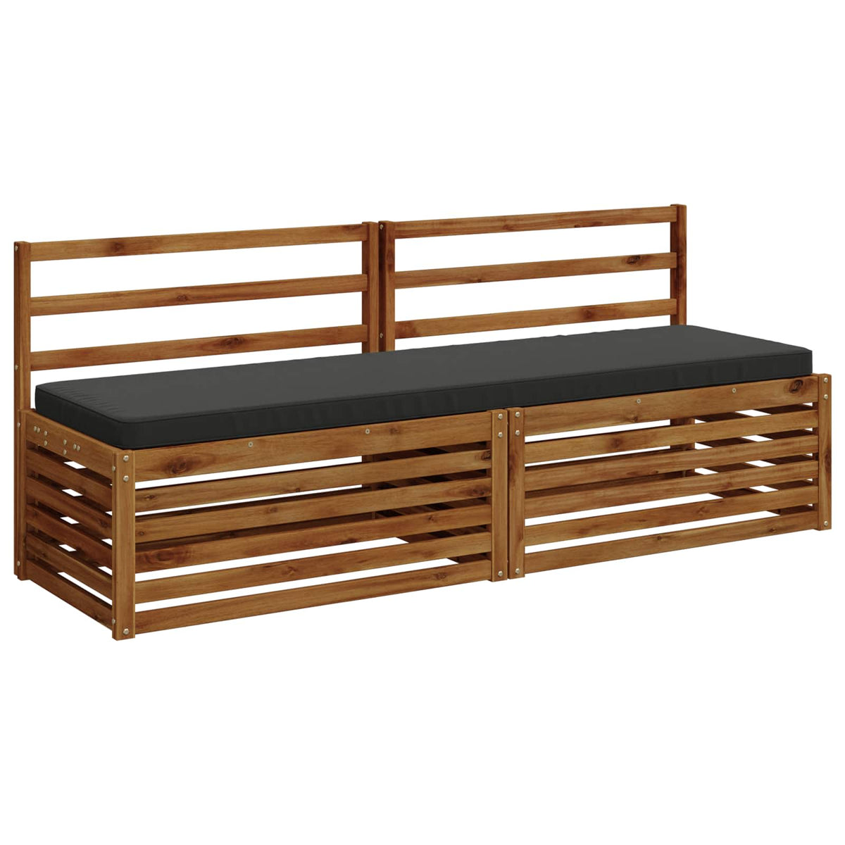 2-Piece Bench Cushions VUGHT 2 pcs 100% Polyester Anthracite