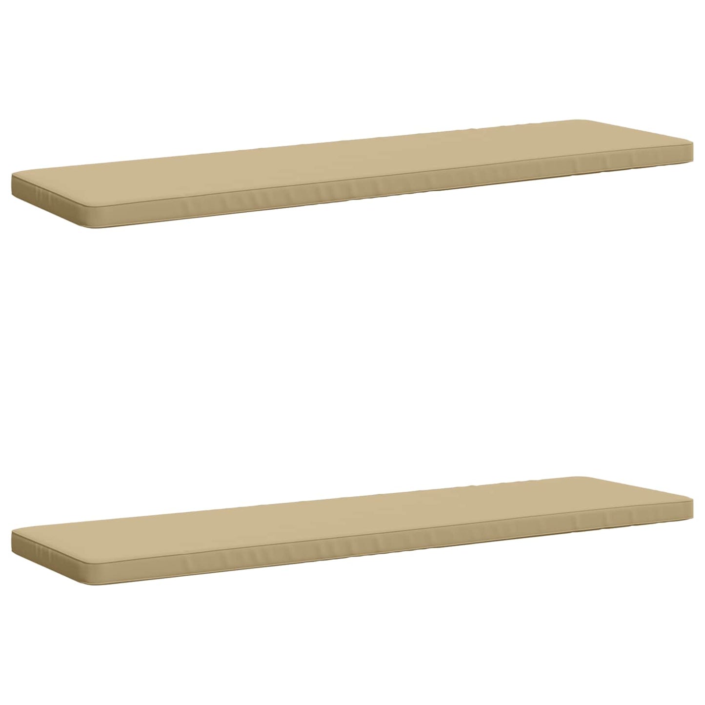 2-Piece Bench Cushions VUGHT 2 pcs 100% Polyester Beige