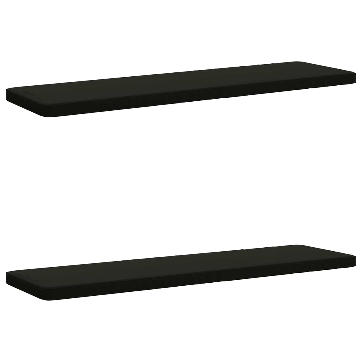 2-Piece Bench Cushions VUGHT 2 pcs 100% Polyester Black