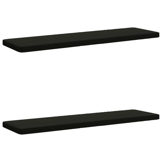 2-Piece Bench Cushions VUGHT 2 pcs 100% Polyester Black