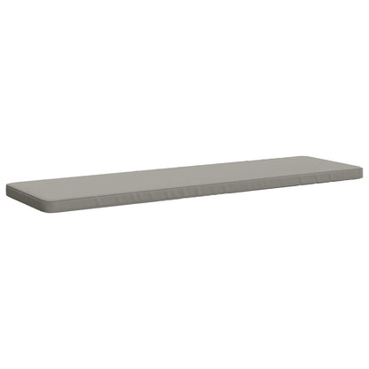 1-Piece Bench Cushion VUGHT 100% Polyester Grey 200 x 50 x 5 cm