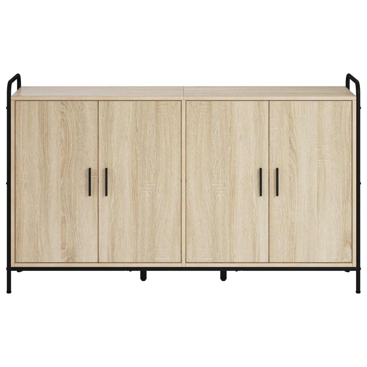 Sideboard Sonoma Oak 135 x 33 x 81 cm Engineered Wood
