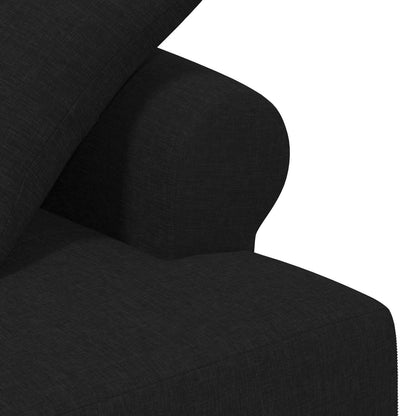 Loveseat with button tufted Black 47.24 x 25.59 x 31.10 in