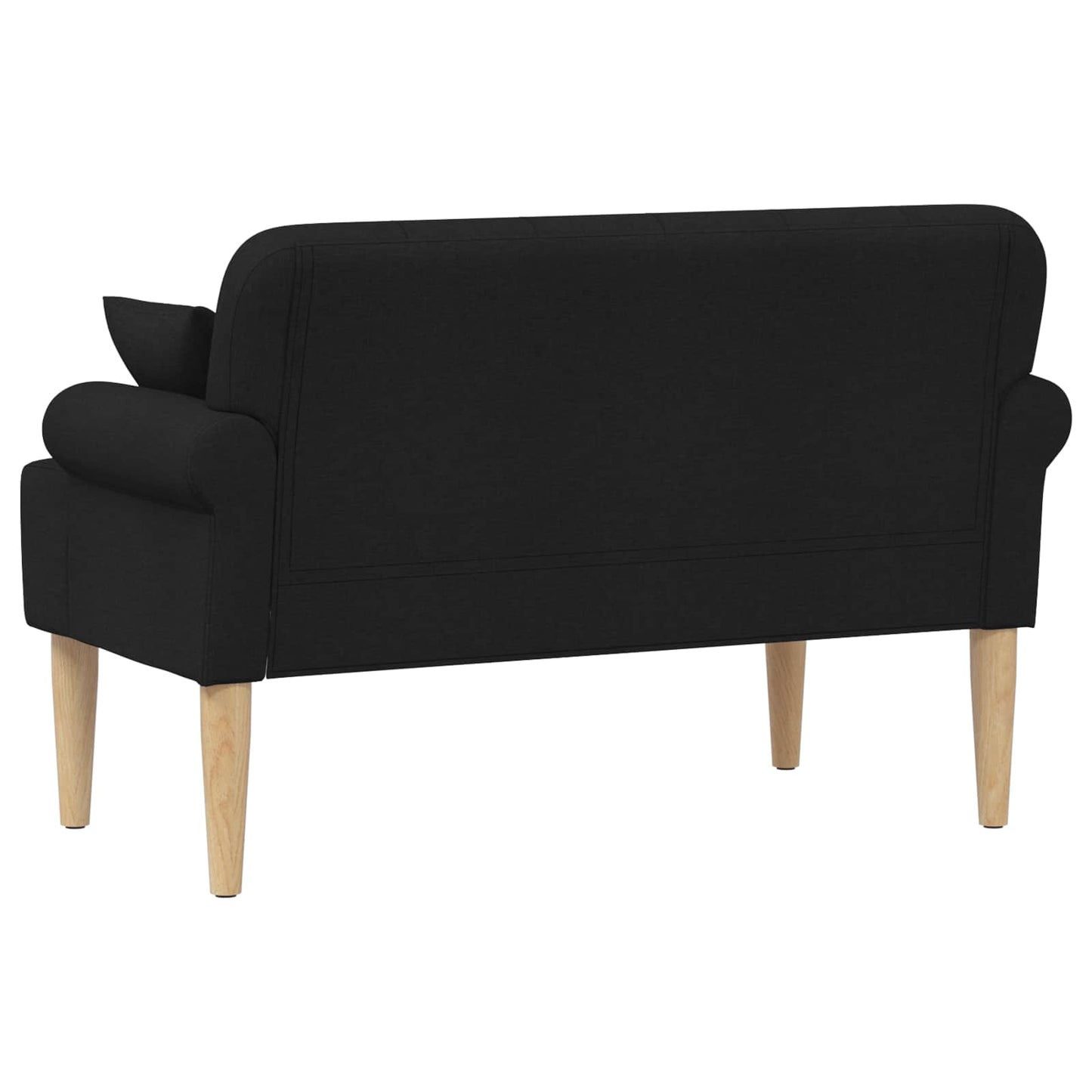 Loveseat with button tufted Black 47.24 x 25.59 x 31.10 in
