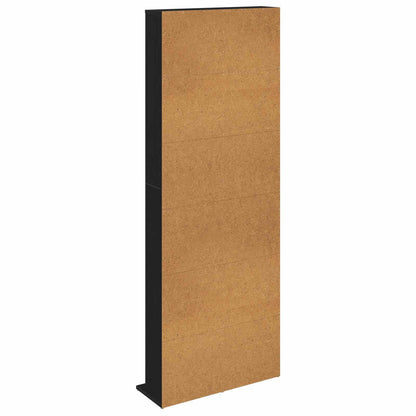 CD Cabinet Black Oak 65 x 23.5 x 175 cm Engineered Wood