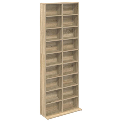 CD Cabinet Sonoma Oak 65 x 23.5 x 175 cm Engineered Wood