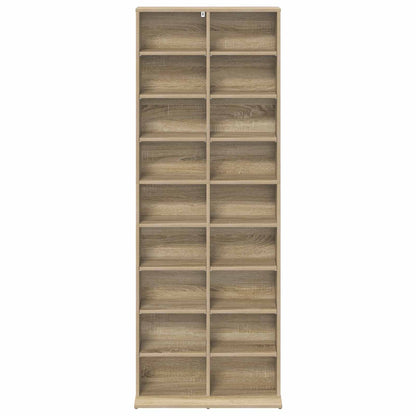 CD Cabinet Sonoma Oak 65 x 23.5 x 175 cm Engineered Wood