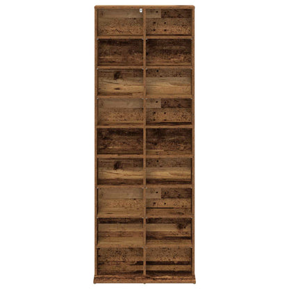 CD Cabinet Old Wood 65 x 23.5 x 175 cm Engineered Wood