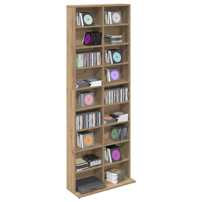 CD Cabinet Artisan Oak 65 x 23.5 x 175 cm Engineered Wood